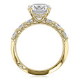2.50 ct Tacori Sculpted Crescent Yellow Gold Engagement Ring (2687RD85Y-YG)