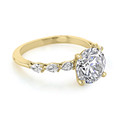 2.50 ct Tacori Sculpted Crescent Yellow Gold Engagement Ring (2687RD85Y-YG)