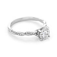 1 ct Round Twist Micro-Prong White Gold Engagement Ring (FG60-WG)