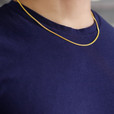 Gold Plated 2.5MM Miami Curb Chain (CH25CUY-22)