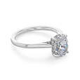 2.50 ct Oval Solitaire White Gold Engagement Ring (FG87OV-WG)