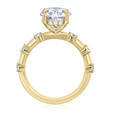 2.50 ct Oval Prong-Set Yellow Gold Engagement Ring (EV21)