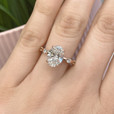 2.50 ct Oval Prong-Set White Gold Engagement Ring (EV21-WG)