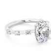 2.50 ct Oval Prong-Set White Gold Engagement Ring (EV21-WG)