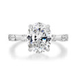 2.50 ct Oval Prong-Set Platinum Engagement Ring (EV21-PL)