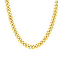 Gold Plated 6MM Miami Curb Chain (CH6CUY-22)