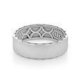 18K White Gold Men's Tacori Sculpted Crescent Wedding Band (105-7WS)