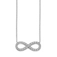 14K White Gold Lab Diamond Infinity Pendant (67-3824EW)