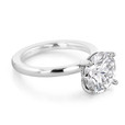 3 ct Round Solitaire White Gold Engagement Ring (SO14L-WG)