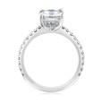 2.50 ct Radiant Micro-Prong Platinum Engagement Ring (EV160RA-PL)