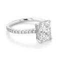 2.50 ct Radiant Micro-Prong Platinum Engagement Ring (EV160RA-PL)