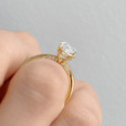 2 ct Simply Tacori Solitaire Yellow Gold Engagement Ring (268215OV95X7Y-YG)