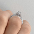 Simply Tacori Three Stone Engagement Ring (2659RD65-WG)