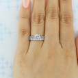 Platinum Tacori Sculpted Crescent Diamond Band (47-2ET-PL)