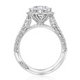 1.50 ct Tacori Petite Crescent White Gold Engagement Ring (HT2555RD75W)
