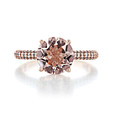 Rose Gold Morganite Engagement Ring (R939-4)