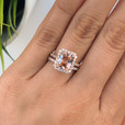 Rose Gold Morganite Engagement Ring (R893-4)