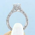 1 ct Tacori Petite Crescent White Gold Engagement Ring (HT2558OV8X6)