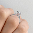 6-Prong Engraved Engagement Ring (EV8)