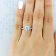 1.50 Ct. Round Moissanite 8-Prong Solitaire Engagement Ring (EV117-M)