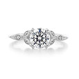 1 ct Round Gabriel Pavé White Gold Engagement Ring (GC74)