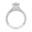 1 ct Round Gabriel Pavé White Gold Engagement Ring (GC62)