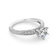 1 ct Round Gabriel Pavé White Gold Engagement Ring (GC62)