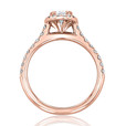 1 ct Oval Halo Rose Gold Engagement Ring (EV14-OV)