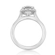 1.50 ct Round Halo Solitaire White Gold Engagement Ring (EV14-SO)