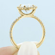 1.50 Danhov Per Lei Yellow Gold Engagement Ring (LE102-OV)