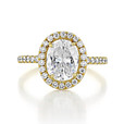 1.50 Danhov Per Lei Yellow Gold Engagement Ring (LE102-OV)