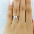 1 ct Tacori Dantela White Gold Engagement Ring (2620RDSMP)