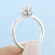 .50 ct Round Gabriel Halo White Gold Engagement Ring (ER14659)