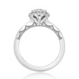 1 ct Tacori Coastal Crescent White Gold Engagement Ring (P101RD65)