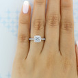 .90 ct Tacori Coastal Crescent White Gold Engagement Ring (P103CU6)