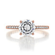 1.50 ct Tacori Coastal Crescent Rose Gold Engagement Ring (P104RD75FPK)