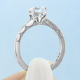 1 ct Tacori Coastal Crescent White Gold Engagement Ring (P100RD65)