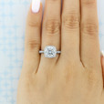 2 ct Tacori Petite Crescent White Gold Engagement Ring (HT2571CU8)