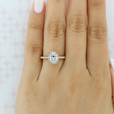 1.25 ct Tacori Petite Crescent Rose Gold Engagement Ring (HT257215OV8X6)