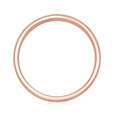 14K Rose Gold 6mm Men's Brushed Wedding Band (11-8871R)