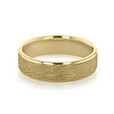 14K Yellow Gold 6mm Men's Brushed Wedding Band (11-8871Y)