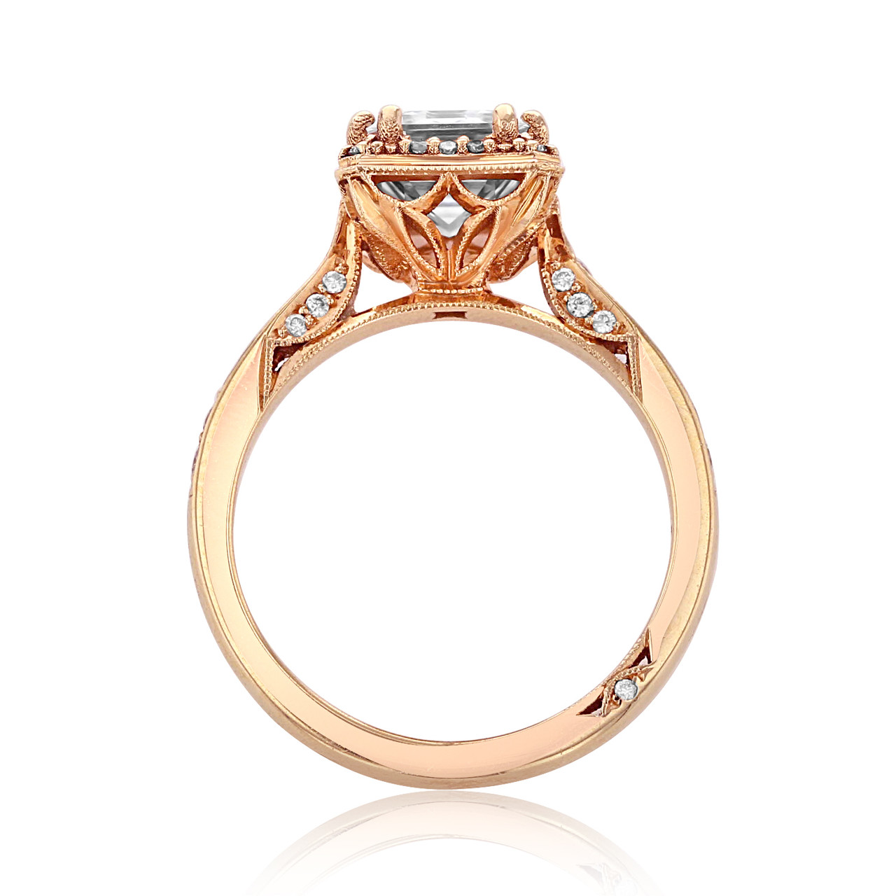 2 ct Emerald Tacori Dantela Engagement Ring | 2620ECLG