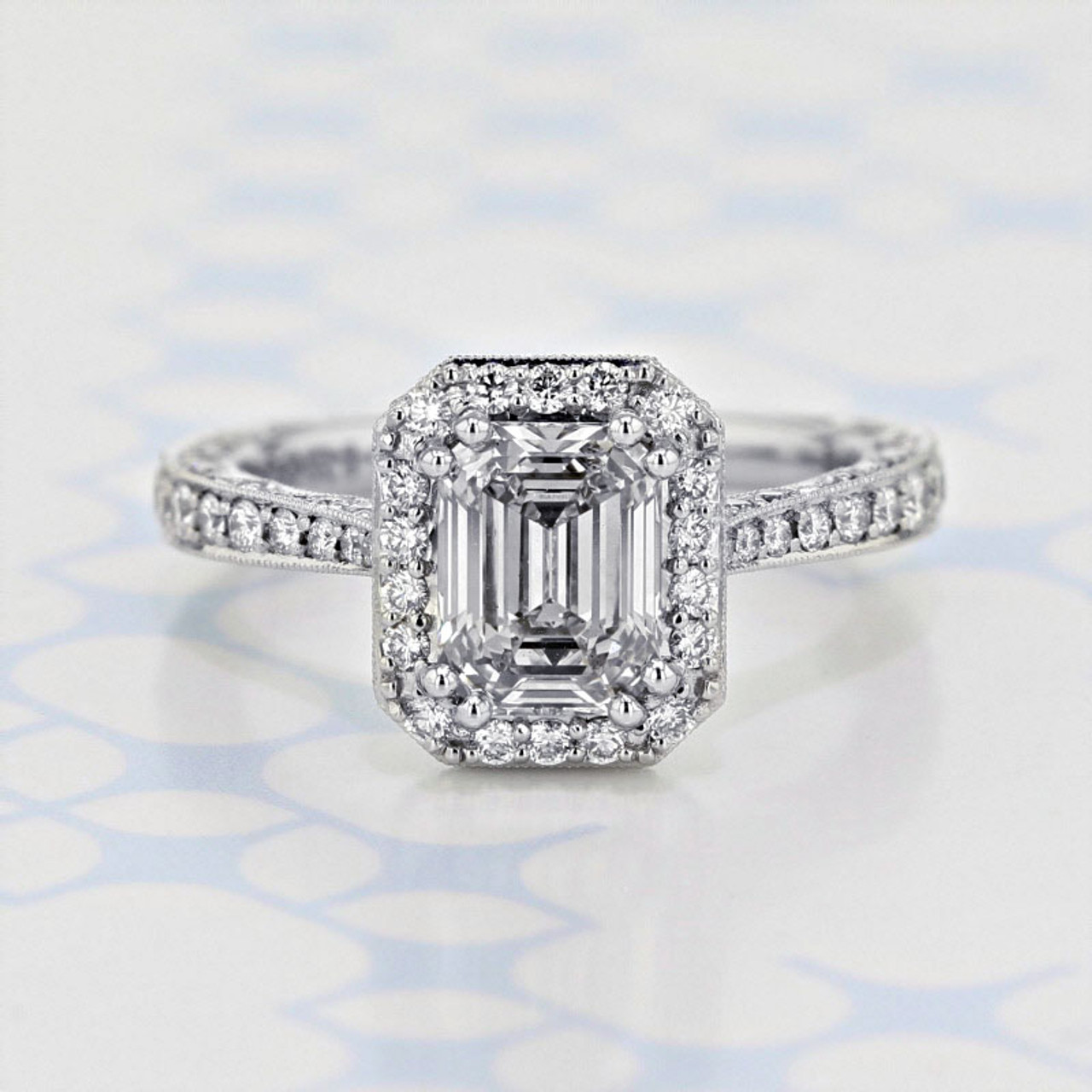 Tacori RoyalT Emerald Shape Lab Diamond Engagement Ring | 2006329 ...