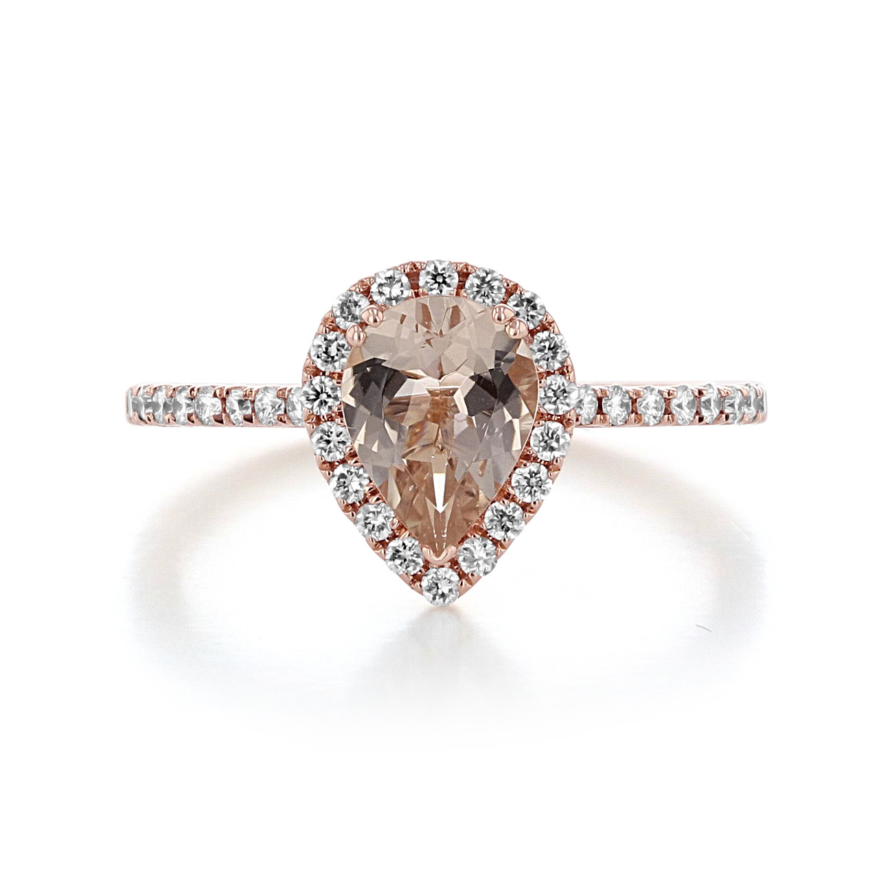 rose gold engagement rings