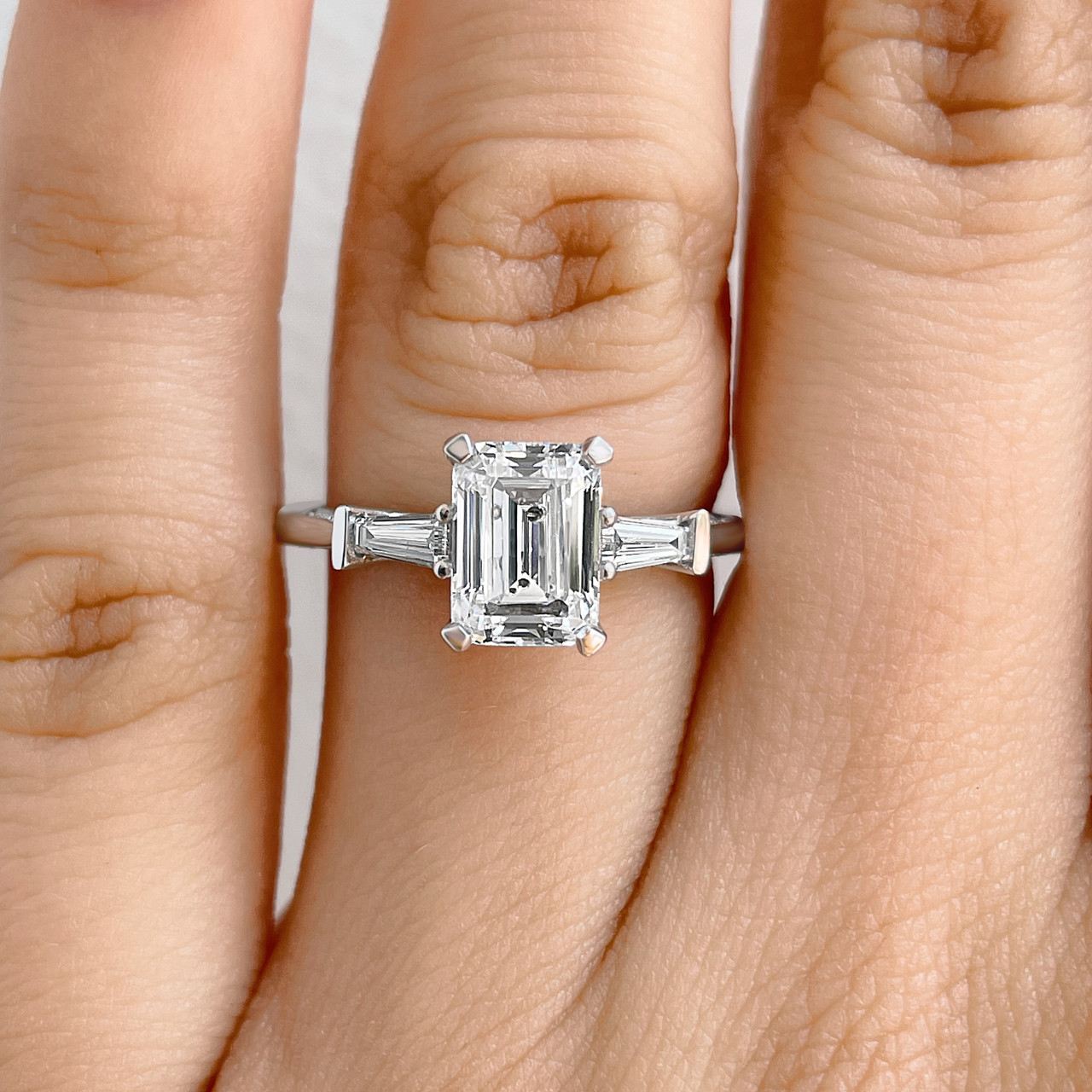 Tacori emerald cut diamond on sale ring