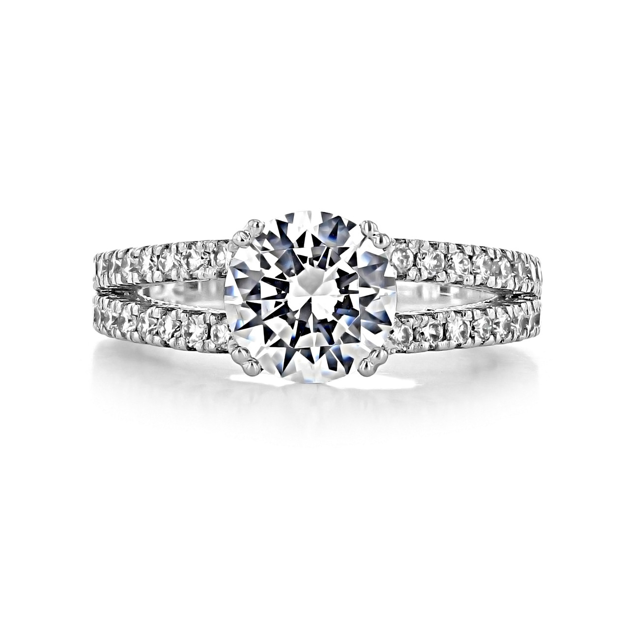 Split-Body Micro-Prong Engagement Ring | CR95 | Icing On The Ring