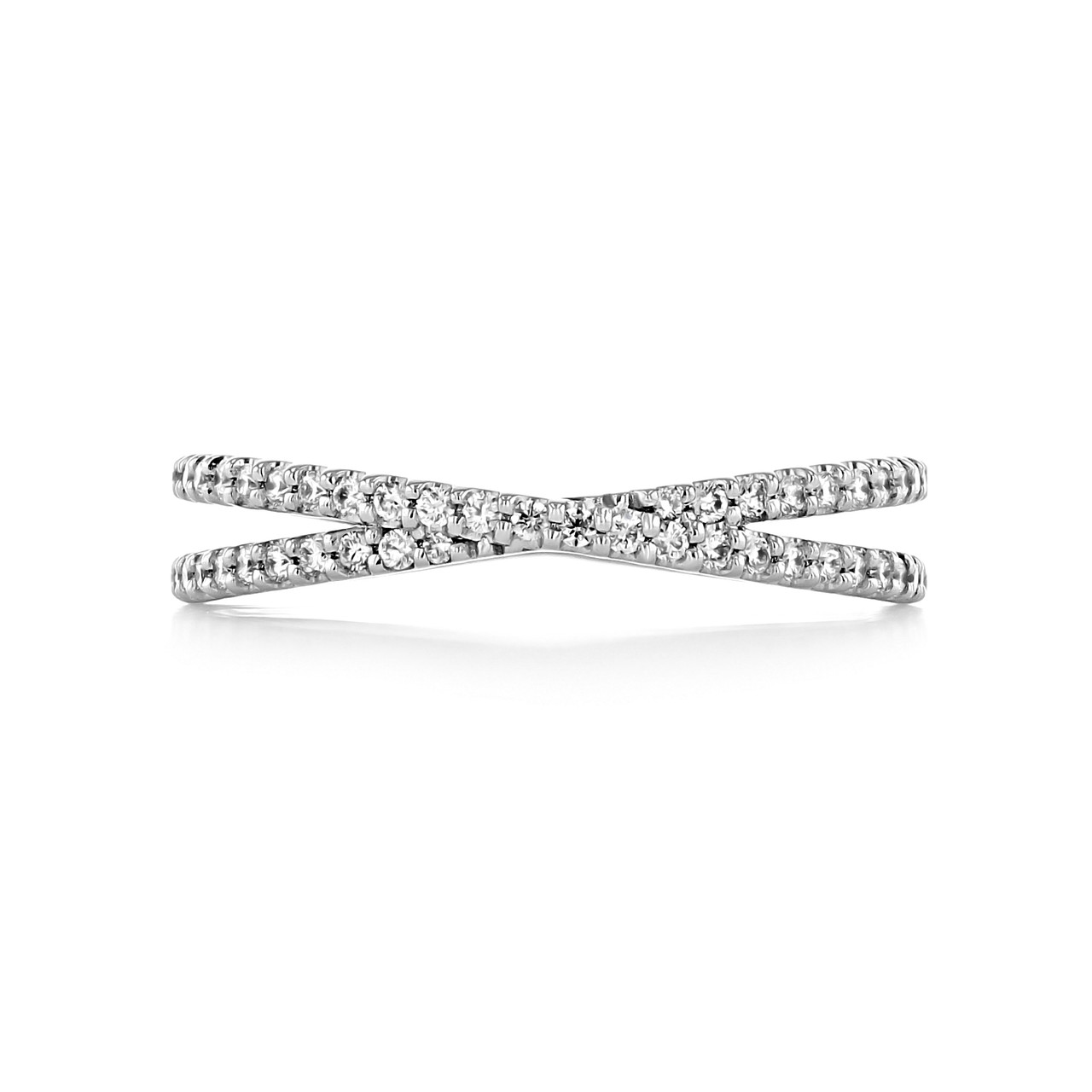 Criss Cross Diamond Band | Icing On The Ring | 33-9350