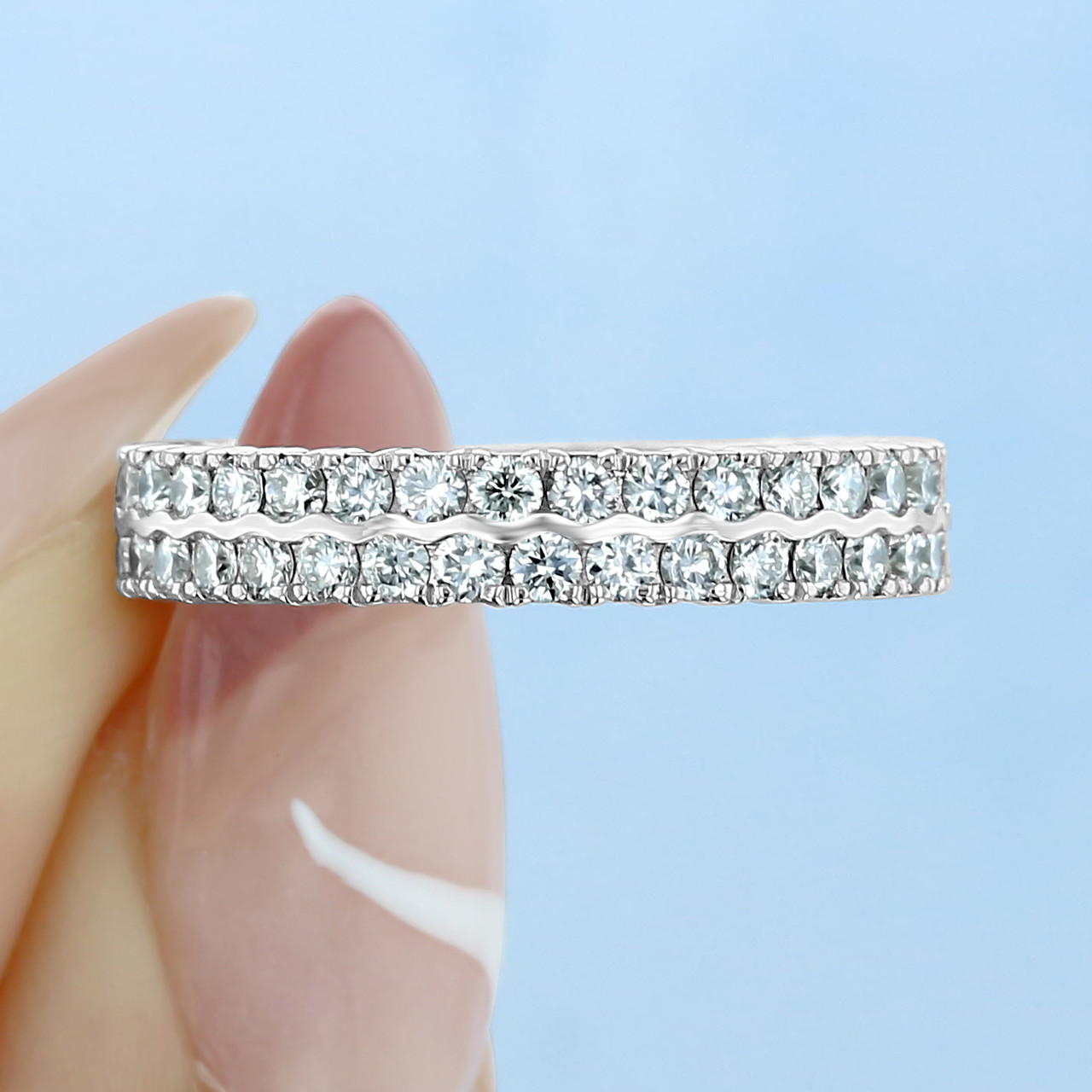 LC5446 2 Row Diamond Setting