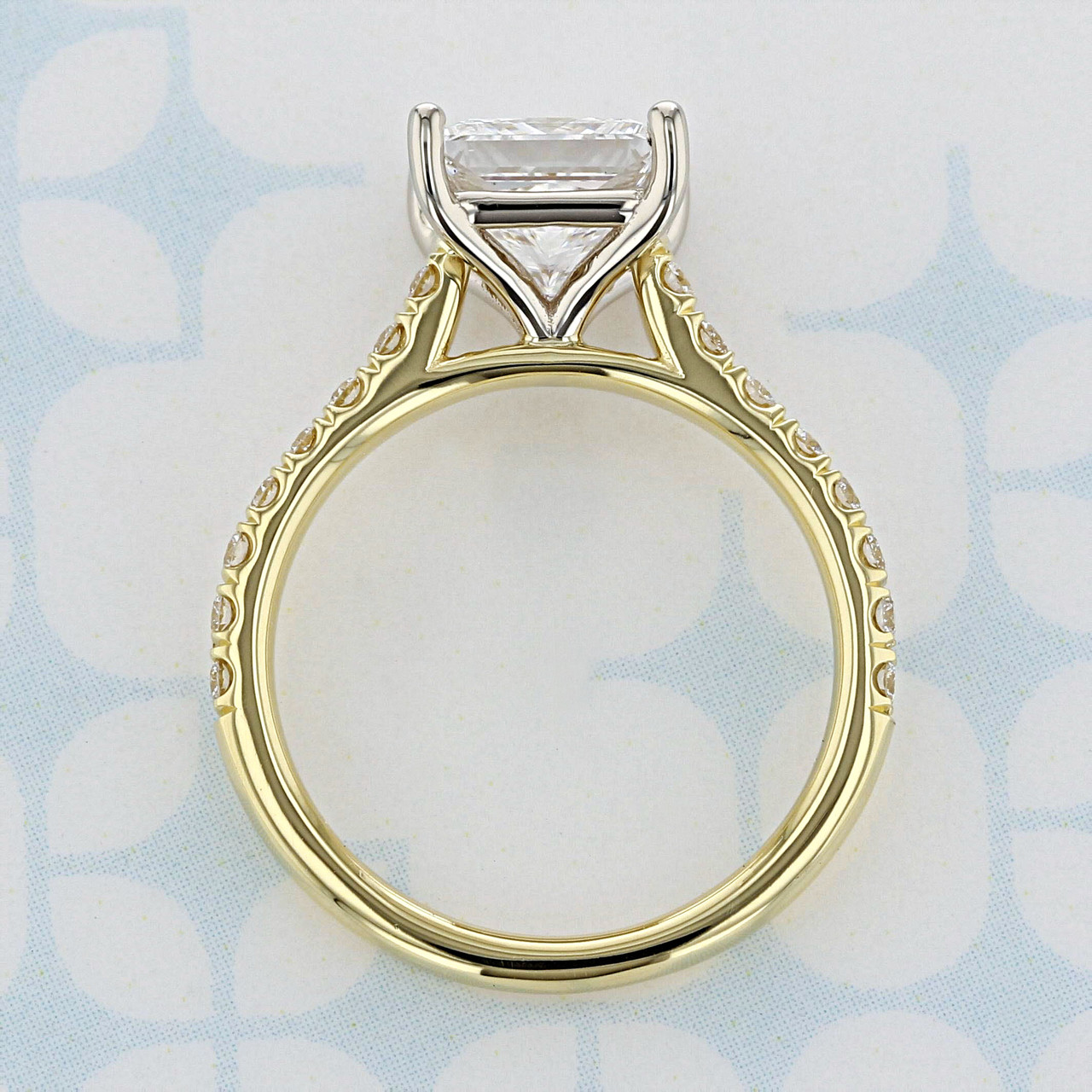 Micro-Prong Princess Shape Diamond Engagement Ring | 2006792