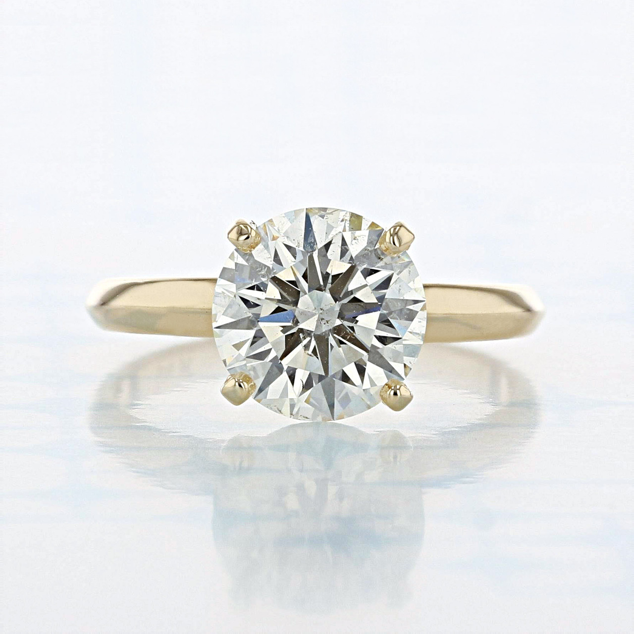 2ct Bezel Ring Design/ Round Shape Diamond Bezel Ring/ Rose Gold Ring/  Moissanite Bezel Engagement Ring/ Birthstone Choice Ring/Promise Ring